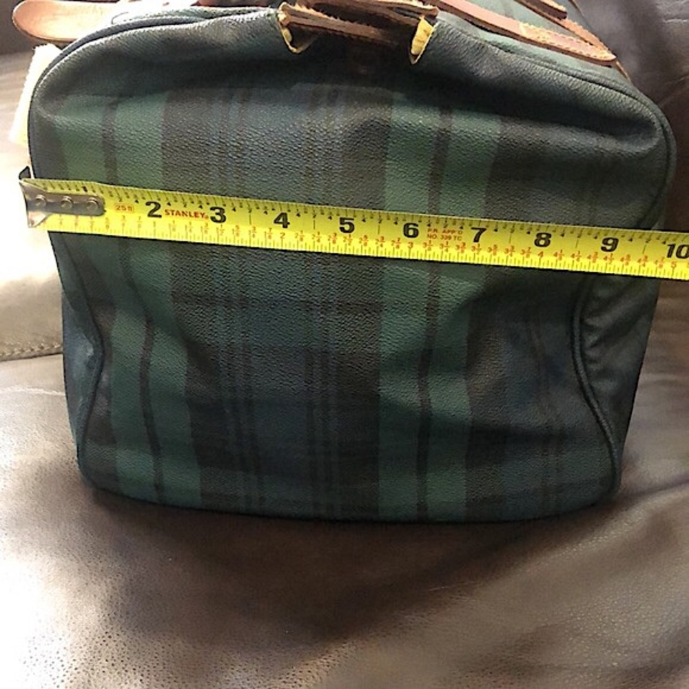 RALPH LAUREN Black Watch Plaid Boston Weekend Travel Duffle Bag 52cm - Picture 12 of 17